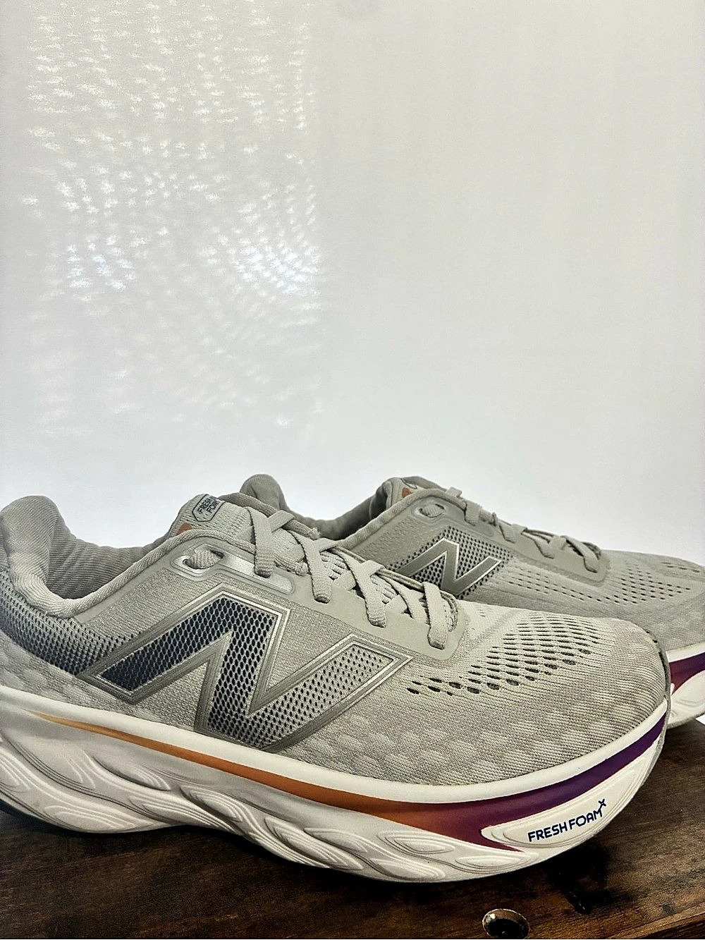 New Balance Fresh Foam X 1080 Women's Running Shoes Gray & Purple US 7.5